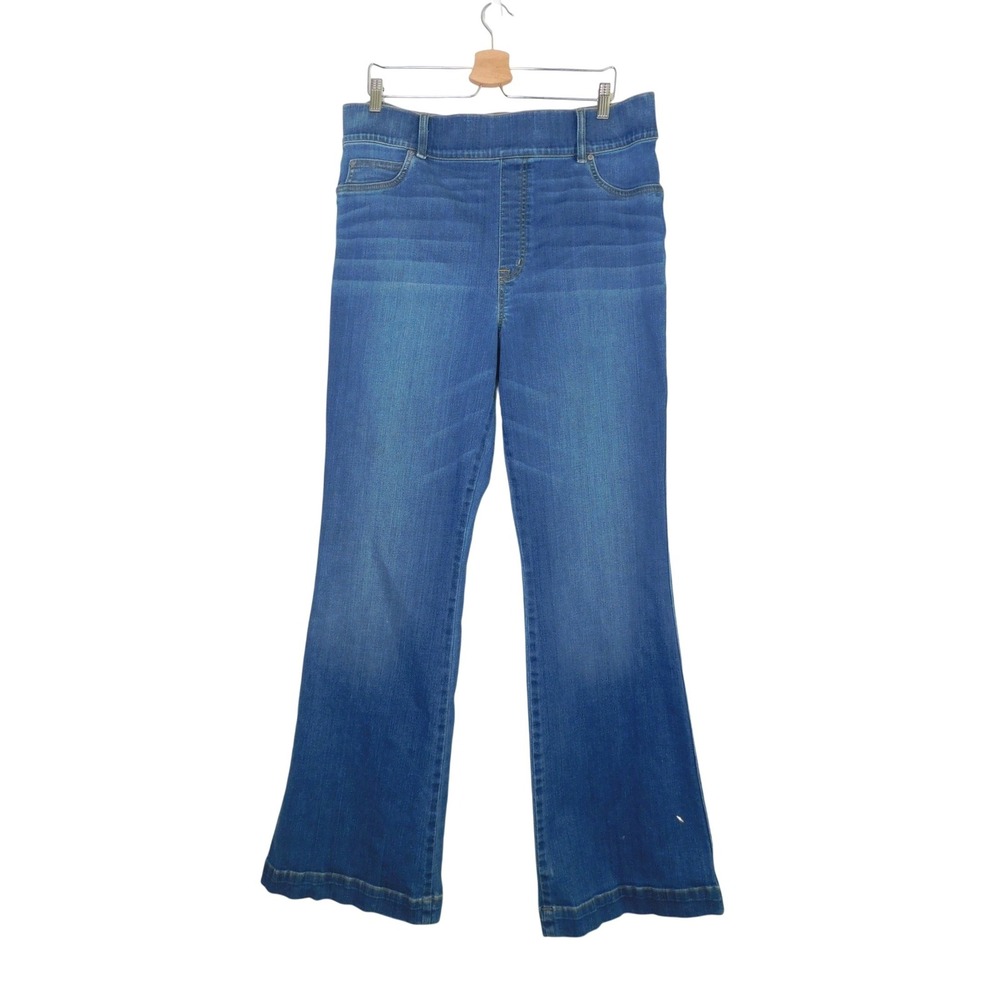 Spanx Flare Jeans Vintage Indigo High Rise Pull On Stretch Denim 20456R 2X Tall